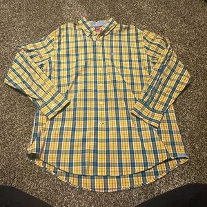 Large Izod Plaid Button Up